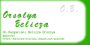 orsolya belicza business card